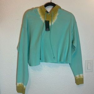 Cropped tie dye sweater